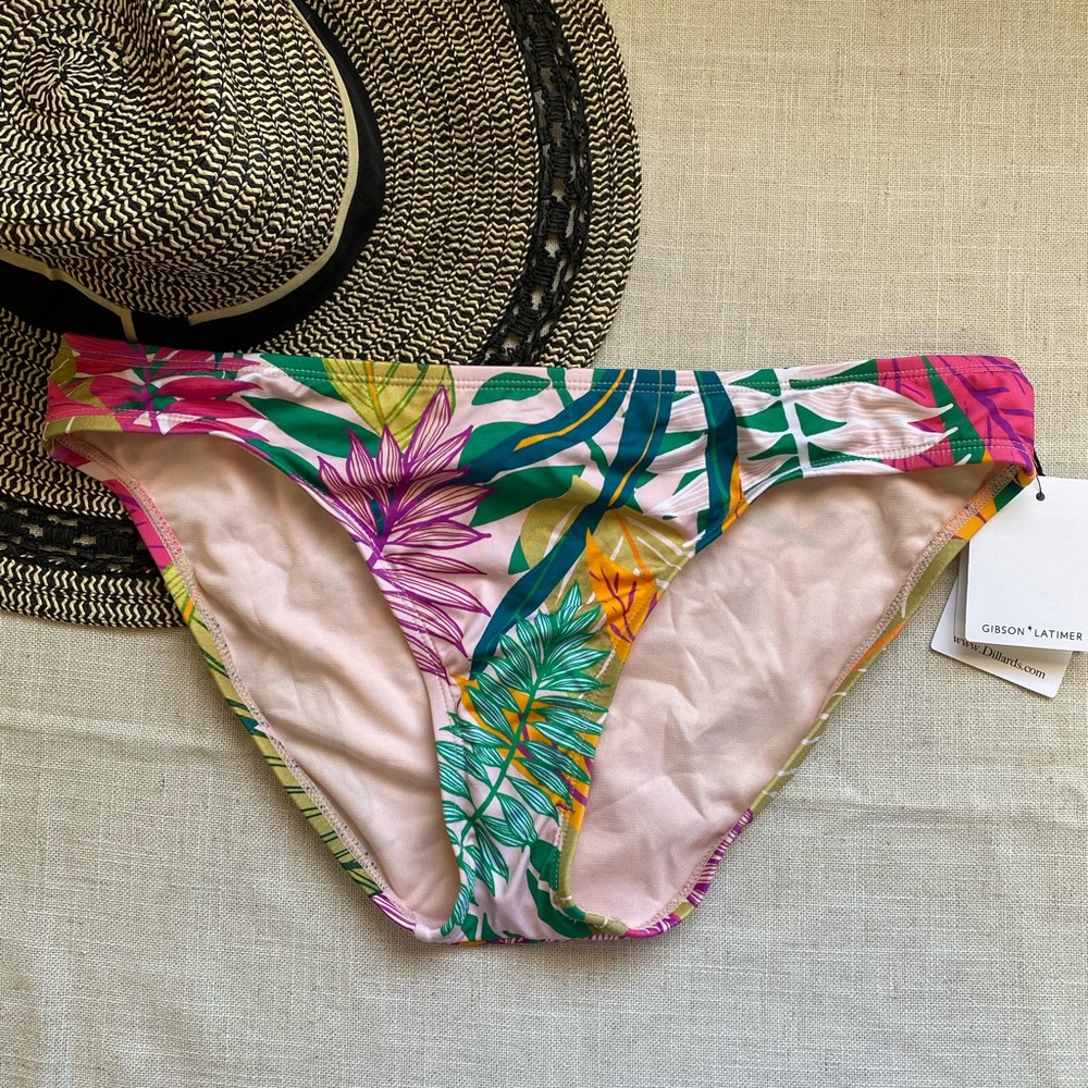 Gibson Latimer Floral Bikini Bottom NEW